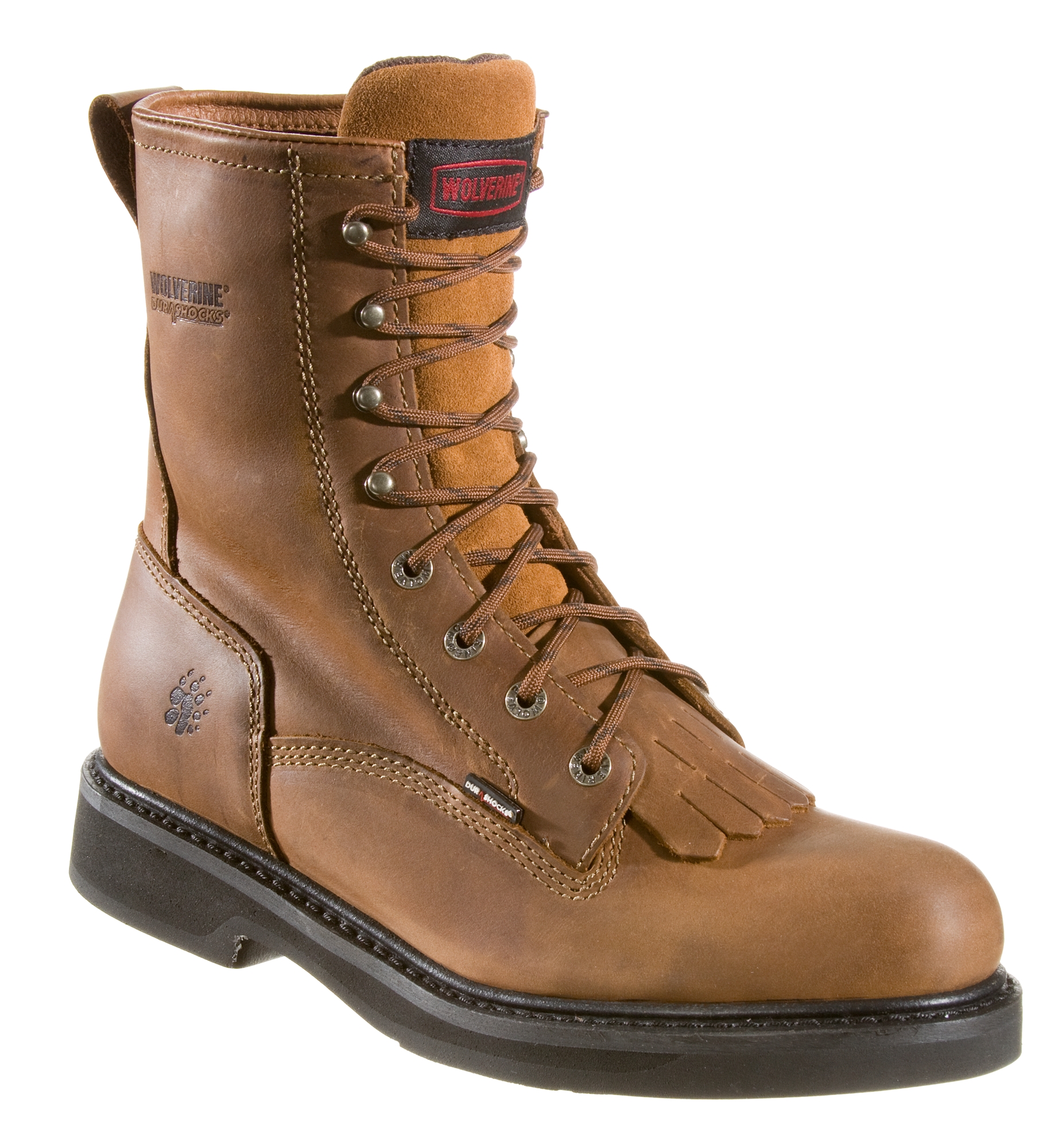 Wolverine Ingham DuraShocks Kiltie Lacer Work Boots for Men | Bass Pro ...